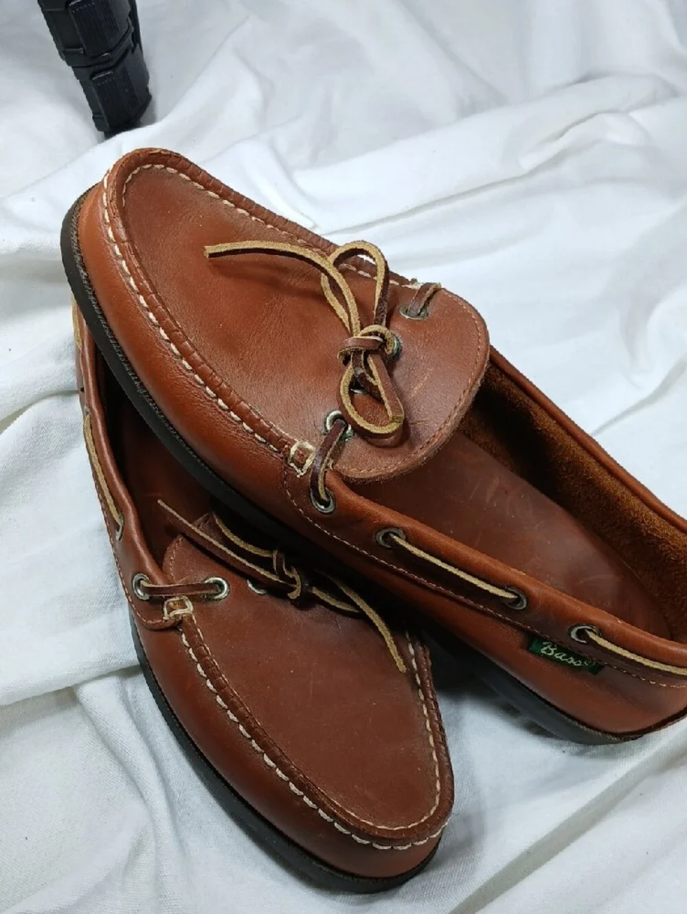 G.H. Bass Men's brown Leather Boat Shoes